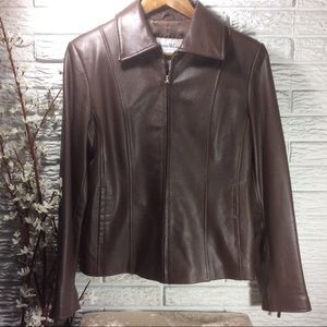 PAMELA MCCOY COLLECTIONS Leather Jacket